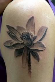 Ručna skica uzorak tetovaže lotosa