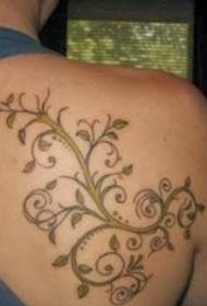 Vzor tetovania viniča na chrbte