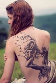 Set di elementi geometrici materiale vegetale modello di linea semplice personalità tatuaggio
