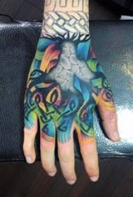 Nwa nwata akwụkwọ aka eserese watercolor skatch okike osisi oyuyo tattoo