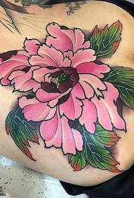 Taʻaloga tattoʻi lapopoa peony ma le puʻu susulu