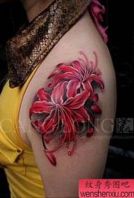 Djevojka na rukama popularan prekrasan uzorak cvijeta Bianhua