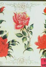 सुंदर लोकप्रिय गुलाब टॅटू डिझाइनचा एक संच