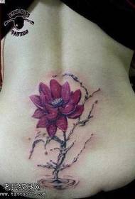 Talie clasică cu aspect de tatuaj de lotus