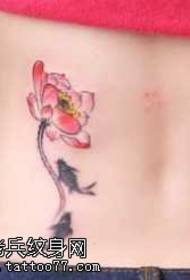 Roze lotus tattoopatroan
