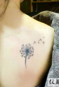 Lytse frisse searje fan paardenbloem tattoos