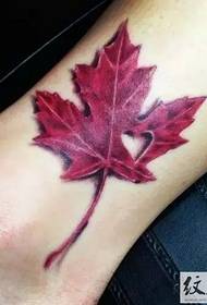 Kupenya maple mashizha tattoo maitiro