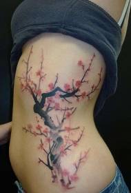 syribbes pragtige kersie boom persoonlikheid tattoo patroon