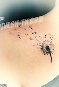 tus qauv tsim dandelion tattoo zoo nkauj