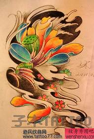 Popolare splendido modello di tatuaggio di loto