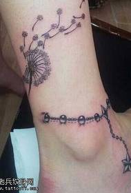 Ceg nyias txiv neej anklet tattoo qauv