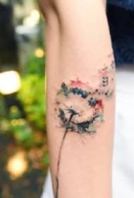 Dandelion Tattoos: 9 ƙananan sabbin kayan ƙirar dandelion