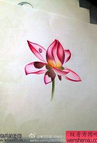 Tato lotus anu warna-warni dibagi ku tato