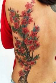 Gerezi loreen tatuaje eredua 10 tatuaje fresko gerezi lore eredu berria