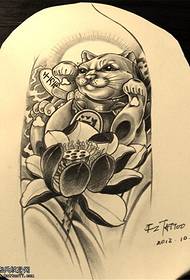 ลายแมวบัวลาย Lucky cat