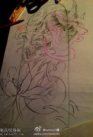 Prajna Lotus Tattoo Manuscript Picture