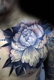 Tattoo peony kulîlka dewlemend a kulikê peonyê ya dewlemend