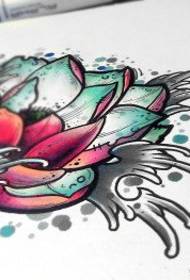 Personalitydị akwụkwọ ọgụgụ Lotus tattoo odide akwụkwọ odide