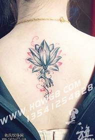 უკან Lotus tattoo ნიმუში