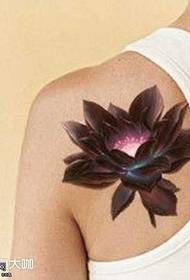Modèle de tatouage lotus rétroéclairé