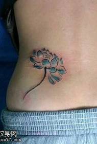 Struk tinte tetovaže lotus u stilu tinte
