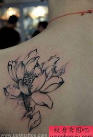 Modèle de tatouage Lotus: Modèle de tatouage d'épaule Lotus Image de tatouage