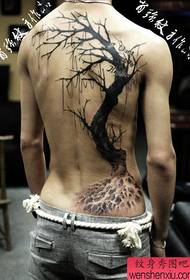 Retro modello classico di tatuaggio ad albero pop