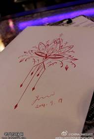 Brahma flower tattoo manuscript picture