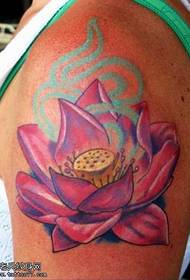 Arm Puder Lotus Tattoo Muster