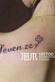 Patró de tatuatge en anglès
