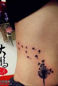 Abdominal thin male tattoo pattern