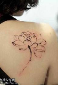 Skulder lotus totem tatoveringsmønster
