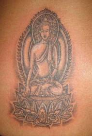 Buddhov lotosový tetovací vzor