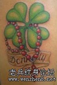 Τατουάζ Pattern: Τέσσερα Leaf Tattoo Pattern (Classic)