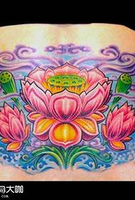 Patró de tatuatge de lotus de cintura