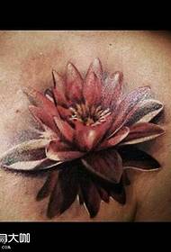 Borst persoonlijkheid lotus tattoo patroon