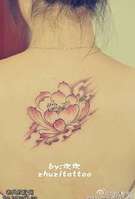 Klassisk aura lotus tatoveringsmønster