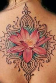 Valoración dun fermoso conxunto de patróns de tatuaxe de loto