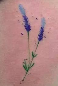 Piccolo tatuaggio letterario a colori freschi