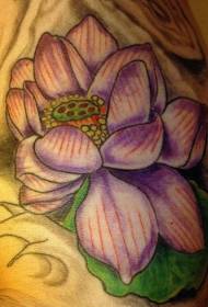 Modello di tatuaggio classico Lotus lavanda