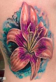 Waist person lily tattoo lino