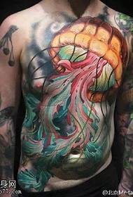 Modello di tatuaggio grande medusa stile inchiostro