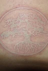 Modellu di tatuaggi di l'arburu biancu