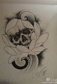 Europæiske og amerikanske lotusblomst tatoveringsmønster