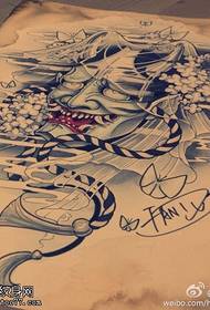 Prajna cherry tattoo manuscript picture