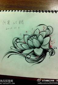 Lotus tattoo manuscript pattern is provided by tattoo show