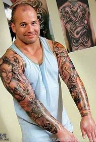 Patró de tatuatge de lotus de braç
