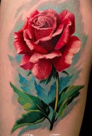 Arm akvarellist roosiga tätoveeringu muster
