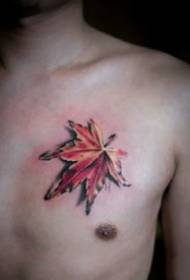 Tatuaje cu frunze de arțar: un set creativ de tatuaje cu frunze de arțar