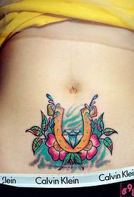 Creative U-Sex Diamond Flower Tattoo